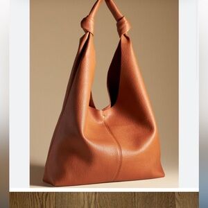 Chic Tan Leather Hobo Bag Anthropology